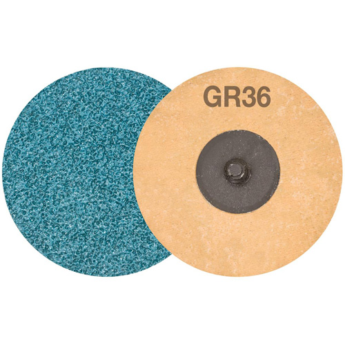 Disque de ponçage TWIST TOPCUT, 3" dia., Grain 36, Zirconium Helyx Safety & Industrial Supplies