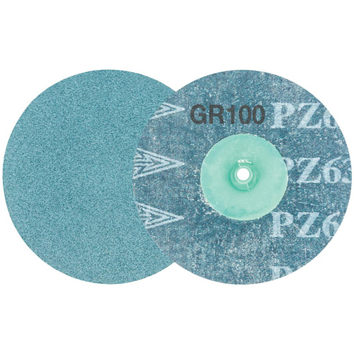 Disque de ponçage TWIST TOPCUT, 3" dia., Grain 100, Zirconium Helyx Safety & Industrial Supplies