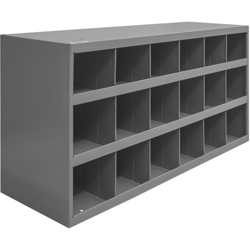 Armoires pour bacs de rangement en acier, 33-3/4" la x 12" p x 19-1/4" h, Gris Helyx Safety & Industrial Supplies