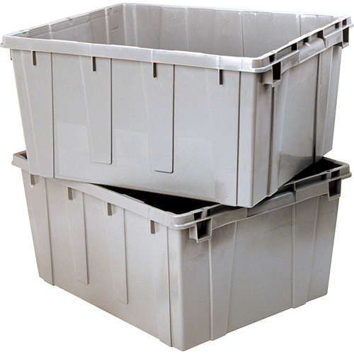 Nesting Container, 21.1" W x 17.7" D x 12" H, Grey Helyx Safety & Industrial Supplies