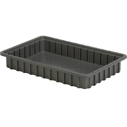 Contenants Divider Box, Poly&eacute;thyl&egrave;ne, 16,5" la x 10,9" p x 2,5" h, Gris Helyx Safety & Industrial Supplies