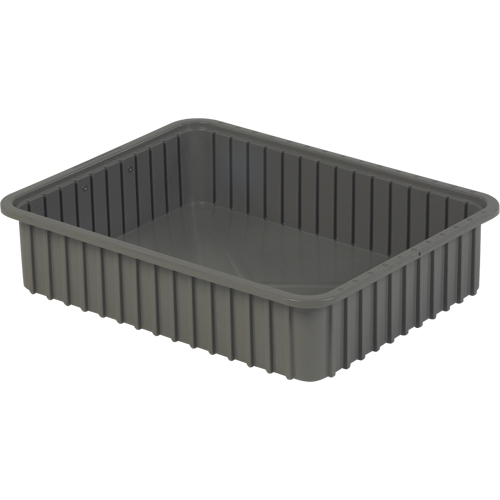 Contenants Divider Box, Poly&eacute;thyl&egrave;ne, 22,4" la x 17,4" p x 5" h, Gris Helyx Safety & Industrial Supplies