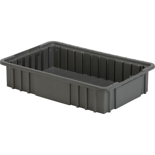 Divider Box, Polyethylene, 15.5" W x 9.9" D x 3.5" H, Grey Helyx Safety & Industrial Supplies