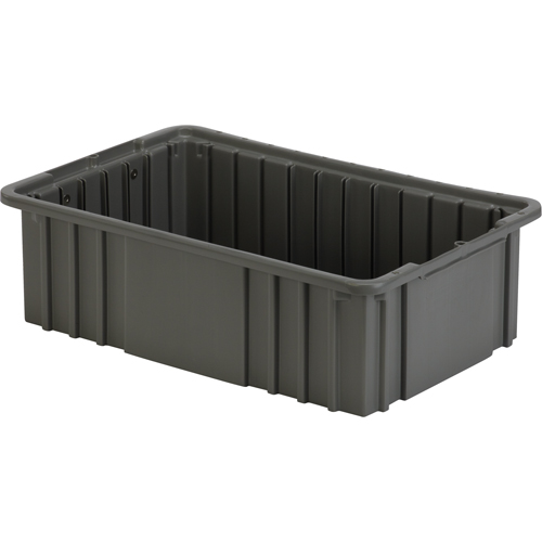 Contenant Divider Box, Poly&eacute;thyl&egrave;ne, 16,5" la x 10,9" p x 5" h, Gris Helyx Safety & Industrial Supplies