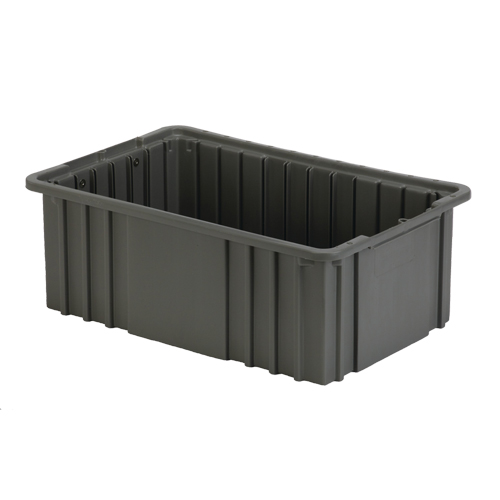 Contenant Divider Box, Poly&eacute;thyl&egrave;ne, 15,5" la x 9,9" p x 6" h, Gris Helyx Safety & Industrial Supplies