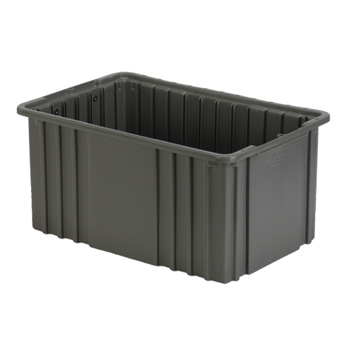 Divider Box, Polyethylene, 15.5" W x 9.9" D x 8" H, Grey Helyx Safety & Industrial Supplies