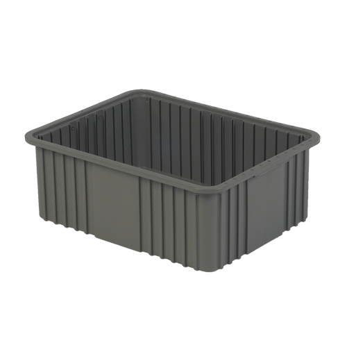 Divider Box, Polyethylene, 20.9" W x 15.9" D x 8" H, Grey Helyx Safety & Industrial Supplies