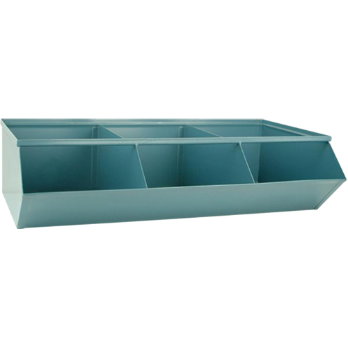 Bacs sectionnels superposables, Cap. 100 lb, 37" la x 20-1/2" p x 9-1/2" h, Bleu Helyx Safety & Industrial Supplies