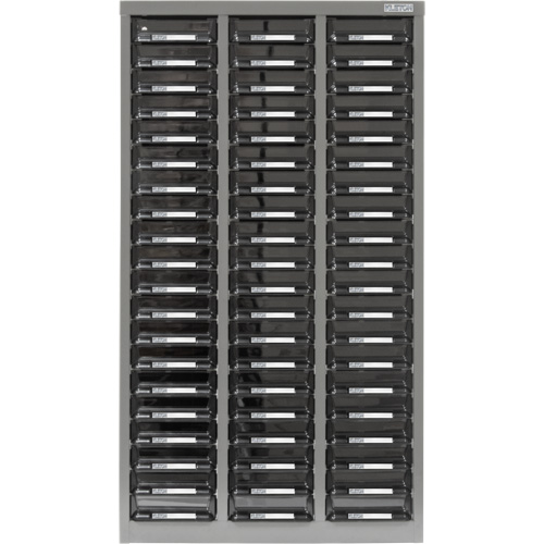 Casiers pour pi&egrave;ces KPC-300, Acier galvanis&eacute;, 60 tiroirs, 21-3/10" x 10-2/5" x 36-9/10", Gris Helyx Safety & Industrial Supplies