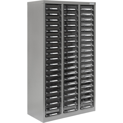 Casiers pour pi&egrave;ces KPC-300, Acier galvanis&eacute;, 60 tiroirs, 21-3/10" x 10-2/5" x 36-9/10", Gris Helyx Safety & Industrial Supplies