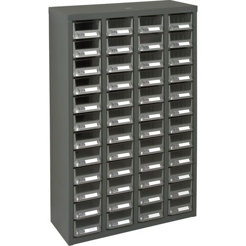Casiers pour pi&egrave;ces KPC-400, Acier galvanis&eacute;, 48 tiroirs, 22-3/5" x 8-7/10" x 36-9/10", Gris Helyx Safety & Industrial Supplies