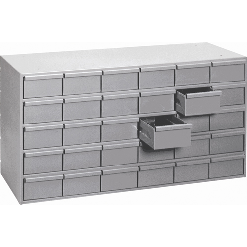 Casiers &agrave; tiroirs industriels, 30 tiroirs, 33-3/4" la x 11-3/4" p x 21-1/8" h, Gris Helyx Safety & Industrial Supplies