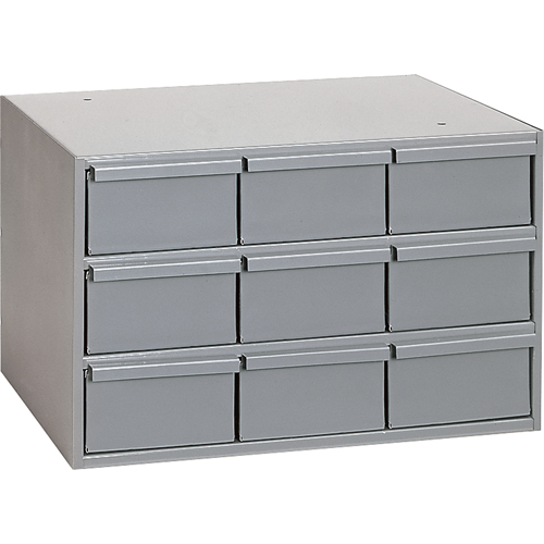 Casiers &agrave; tiroirs industriels, 9 tiroirs, 17-1/4" la x 11-5/8" p x 10-7/8" h, Gris Helyx Safety & Industrial Supplies