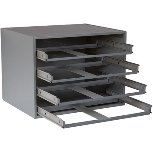 Casiers pour boîtes &agrave; compartiments, Acier, 4 compartiments, 20" la x 15-3/4" p, 15" h, Gris Helyx Safety & Industrial Supplies