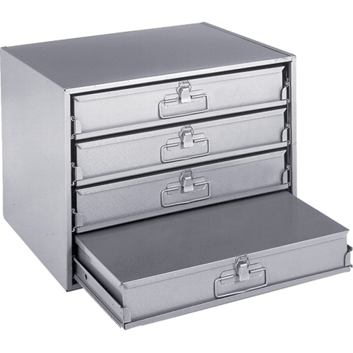 Casiers pour boîtes &agrave; compartiments, Acier, 4 compartiments, 20" la x 15-3/4" p, 15" h, Gris Helyx Safety & Industrial Supplies