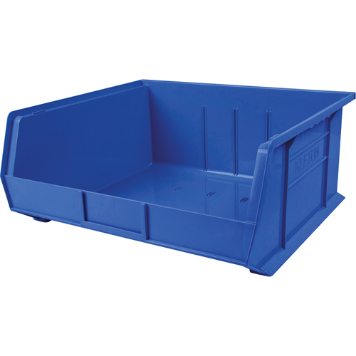 Bac en plastique, 16-1/2" la, 11" h x 18" p, Bleu Helyx Safety & Industrial Supplies