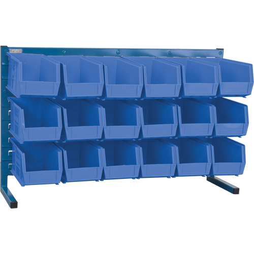 Rayonnage &agrave; persienne avec bacs, 18 bacs, 8-1/4" la x 36" p x 22" h Helyx Safety & Industrial Supplies
