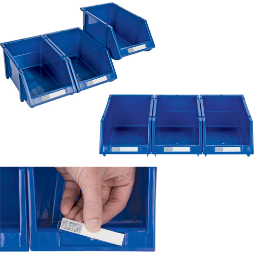 Stack & Hang Bin, 7-7/8" W x 7" H x 17-11/16" D, Blue Helyx Safety & Industrial Supplies