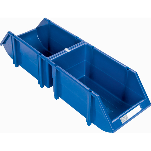 Bac empilable & &agrave; suspendre, 4-13/16" la, 3-3/16" h x 7-1/8" p, Bleu Helyx Safety & Industrial Supplies