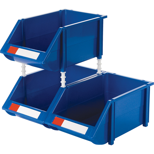 Stack & Hang Bin, 8-3/16" W x 6-3/16" H x 14" D, Blue Helyx Safety & Industrial Supplies