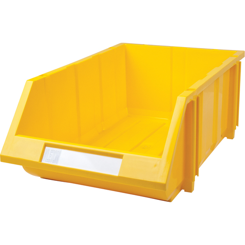 Stack & Hang Bin, 11-13/16" W x 7" H x 17-11/16" D, Yellow Helyx Safety & Industrial Supplies