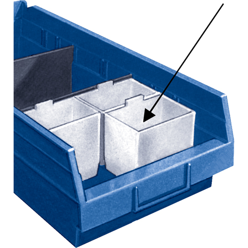 Bacs de rangement pour tablettes - Compartiments Helyx Safety & Industrial Supplies
