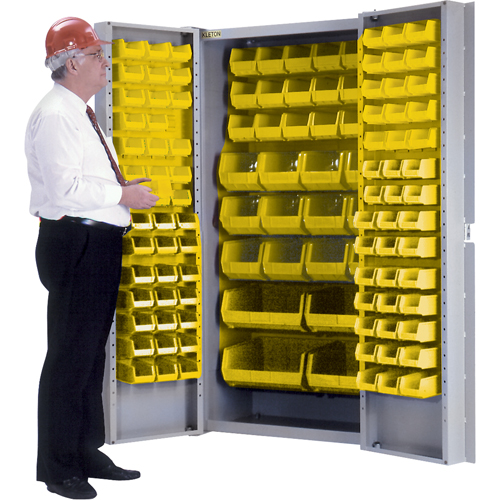 Deep-Door Combination Cabinet, 38" W x 24" D x 72" H, 36 Shelves Helyx Safety & Industrial Supplies