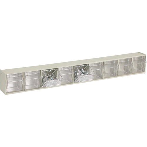 Tip-Out Bins Modular Storage System, 23-5/8" W x 2-1/2" D x 3-1/8" H, 9 Drawers Helyx Safety & Industrial Supplies