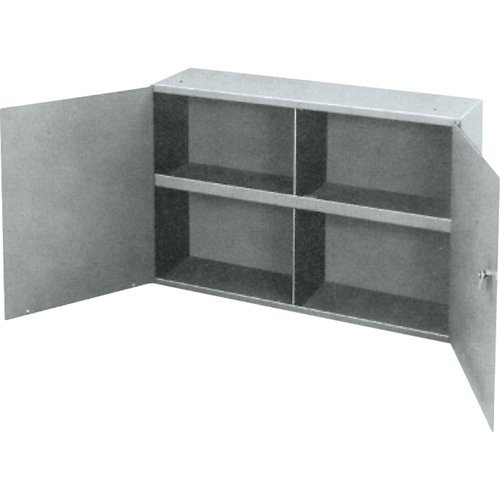 Armoires utilitaires, Acier, 2 Tablettes, 22-1/4" h x 33-3/4" la x 8-1/2" P, Gris Helyx Safety & Industrial Supplies