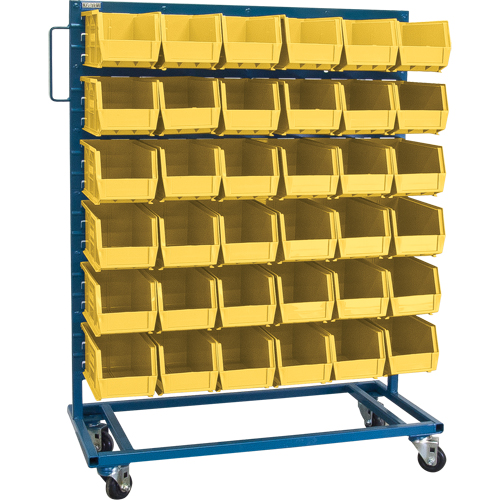 Support mobile pour bacs &agrave; un c&ocirc;t&eacute;, &agrave; un c&ocirc;t&eacute;, 36 bacs, 36" la x 16" p x 46-1/2" h Helyx Safety & Industrial Supplies
