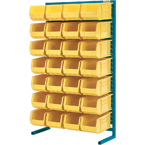 Support stationnaire pour bacs &agrave; un c&ocirc;t&eacute;, 36" la x 12" p x 61" h, 28 bacs Helyx Safety & Industrial Supplies