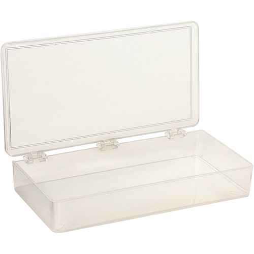 Boîte &agrave; compartiments K-Resin, Plastique, 4" la x 8" p, 1-3/16" h, Transparent Helyx Safety & Industrial Supplies