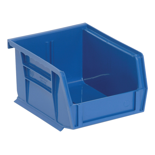 Bacs ultra empilable & suspendable, 4-1/8" la, 3" h x 5-3/8" p, Bleu Helyx Safety & Industrial Supplies