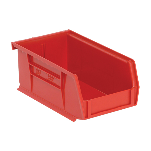 Bacs ultra empilable & suspendable, 4-1/8" la, 3" h x 7-3/8" p, Rouge Helyx Safety & Industrial Supplies