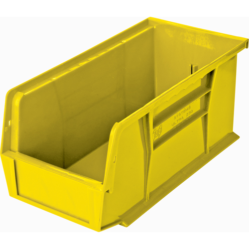 Bacs ultra empilable & suspendable, 5-1/2" la, 5" h x 10-7/8" p, Jaune Helyx Safety & Industrial Supplies