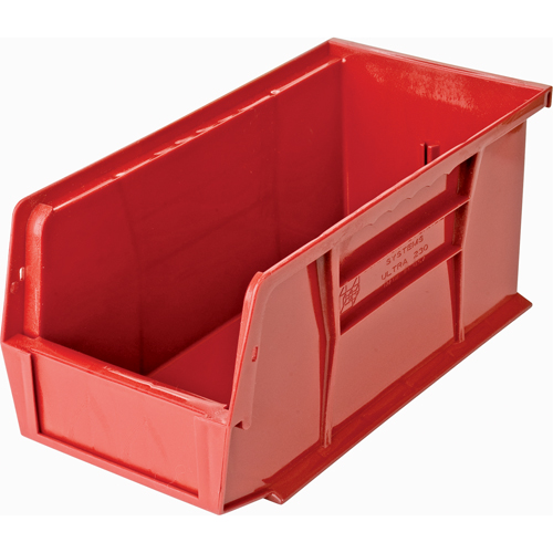 Bacs ultra empilable & suspendable, 5-1/2" la, 5" h x 10-7/8" p, Rouge Helyx Safety & Industrial Supplies