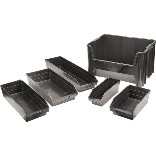 Recycled Shelf Bins, 4-1/8" W x 11-5/8" D x 4" H, 30 lbs. Capacity Helyx Safety & Industrial Supplies