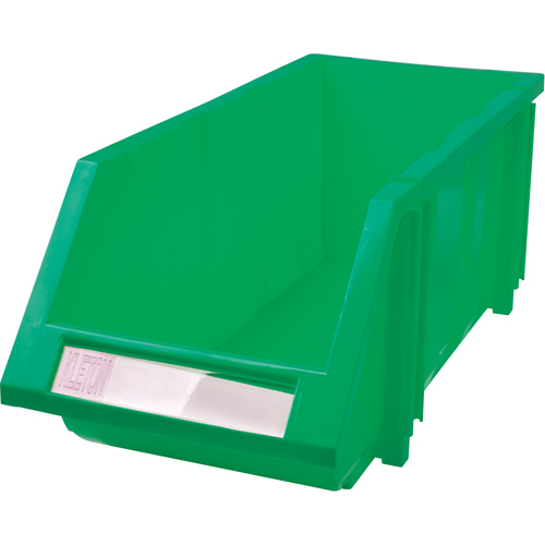 Stack & Hang Bin, 7-7/8" W x 7" H x 17-11/16" D, Green Helyx Safety & Industrial Supplies