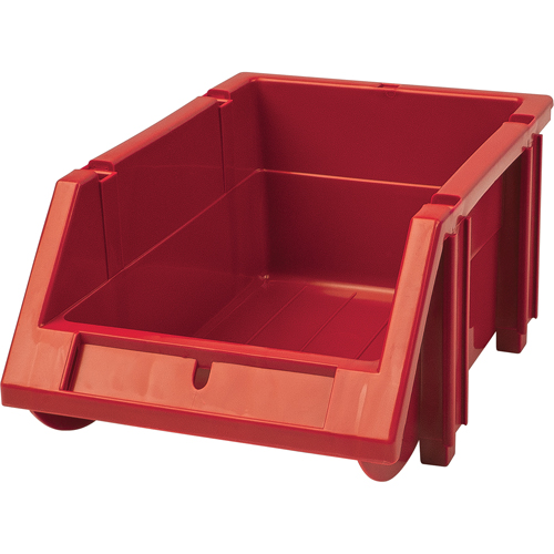 Stack & Hang Bin, 4-13/16" W x 3-3/16" H x 7-1/8" D, Red Helyx Safety & Industrial Supplies