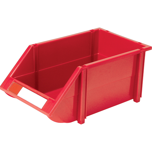 Stack & Hang Bin, 8-3/16" W x 6-3/16" H x 14" D, Red Helyx Safety & Industrial Supplies