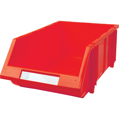 Stack & Hang Bin, 11-13/16" W x 7" H x 17-11/16" D, Red Helyx Safety & Industrial Supplies