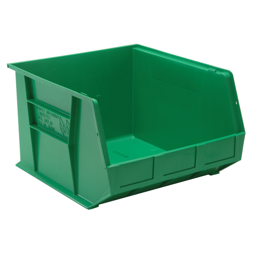 Bacs ultra empilable & suspendable, 16-1/2" la, 11" h x 18" p, Vert Helyx Safety & Industrial Supplies