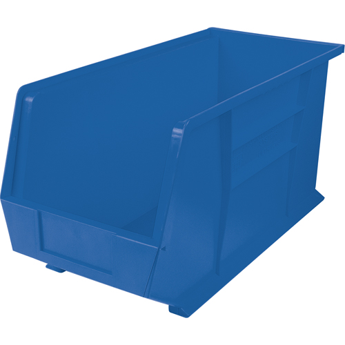 Bacs ultra empilable & suspendable, 8-1/4" la, 9" h x 18" p, Bleu Helyx Safety & Industrial Supplies