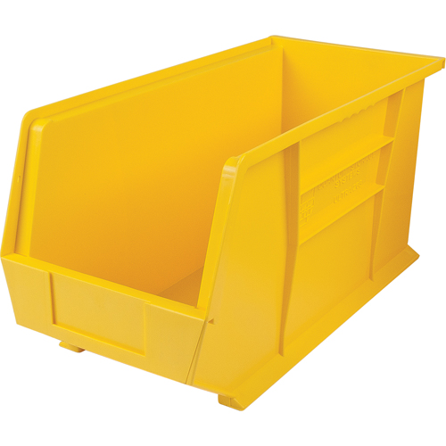 Bacs ultra empilable & suspendable, 8-1/4" la, 9" h x 18" p, Jaune Helyx Safety & Industrial Supplies
