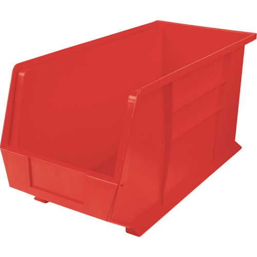 Bacs ultra empilable & suspendable, 8-1/4" la, 9" h x 18" p, Rouge Helyx Safety & Industrial Supplies
