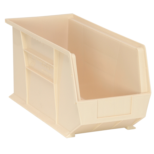 Bacs ultra empilable & suspendable, 8-1/4" la, 9" h x 18" p, Ivoire Helyx Safety & Industrial Supplies