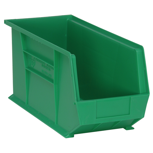 Bacs ultra empilable & suspendable, 8-1/4" la, 9" h x 18" p, Vert Helyx Safety & Industrial Supplies