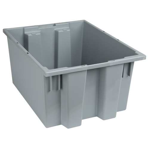 Contenants Stack & Nest, 10" x 19,5" x 15,5", Gris Helyx Safety & Industrial Supplies