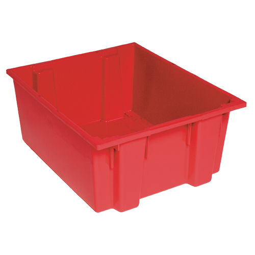 Contenants Stack & Nest, 8" x 19,5" x 13,5", Rouge Helyx Safety & Industrial Supplies