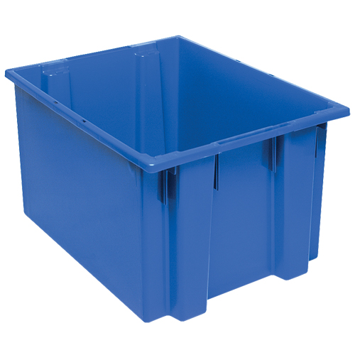 Stack & Nest Totes, 13" x 23.5" x 19.5", Blue Helyx Safety & Industrial Supplies